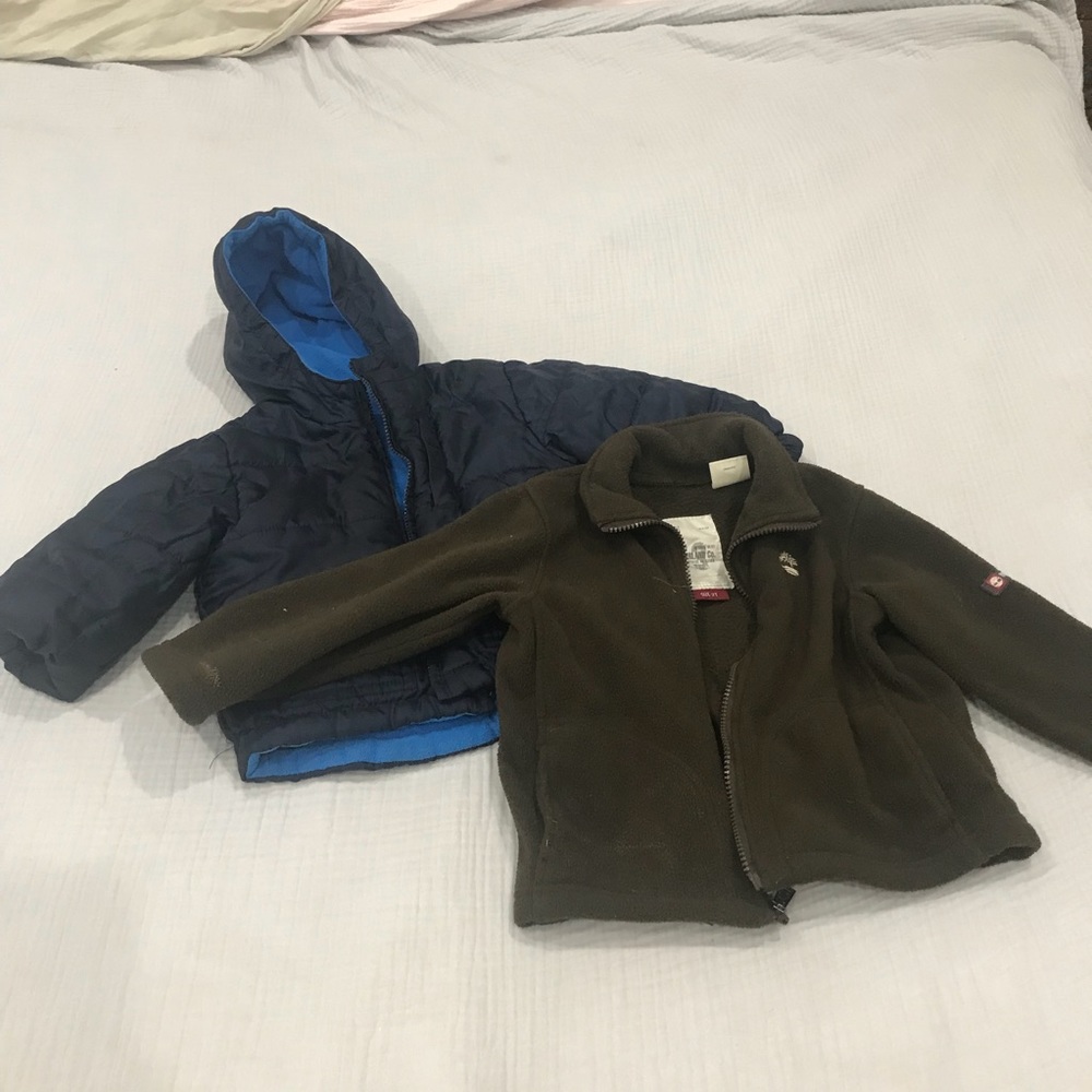 Boys size 2T 2pcs winter coat bundle.